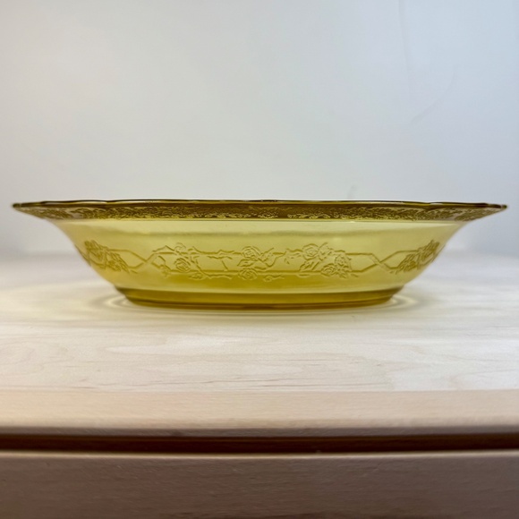 1930s Amber Depression Oval Glass Bowl | Federal Glass Co. - Picture 15 of 15
